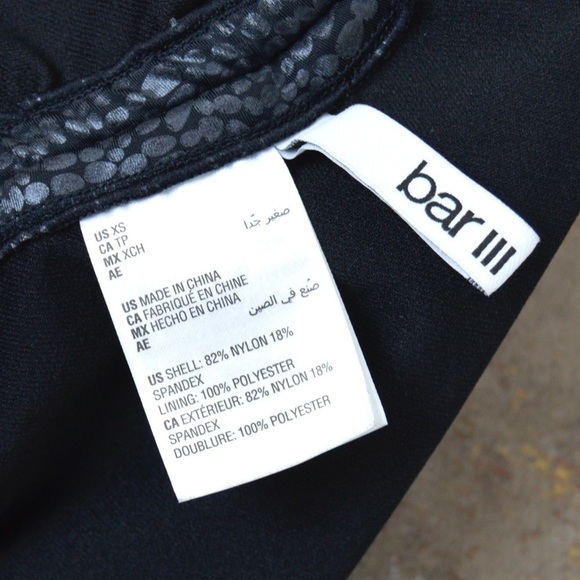 BAR III Faux Snakeskin One-Shoulder One-Piece Swimsuit, Size XS - Picture 6 of 12